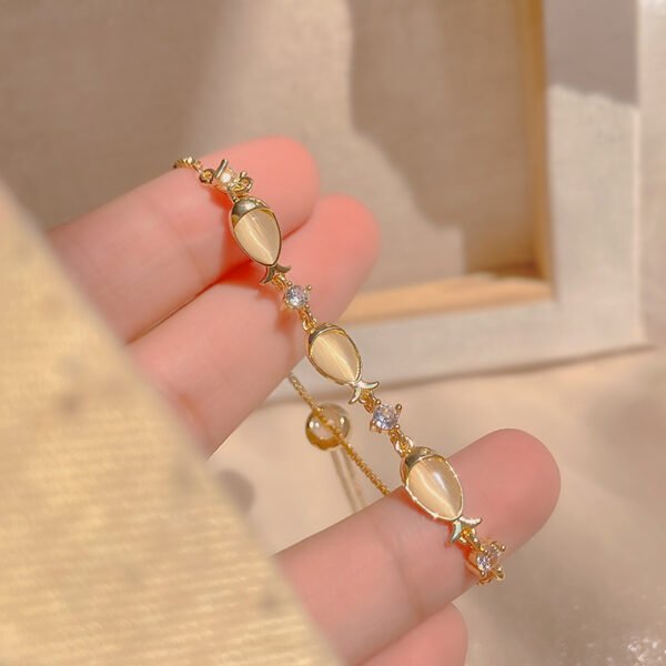 Elegant Gold Opal Bracelet